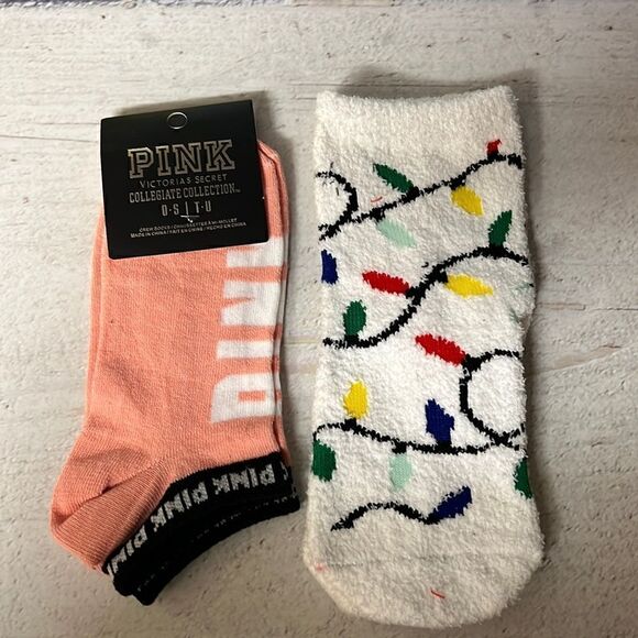 Pink Victoria’s secrets socks  - Picture 1 of 1